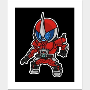 Kamen Rider Accel Chibi Style Kawaii Posters and Art